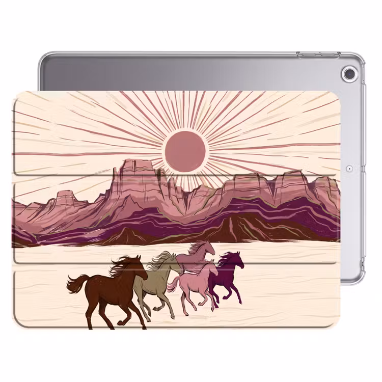 iPad hoes - Paarden - Rennend - Woestijn - Natuur - Abstract — 1