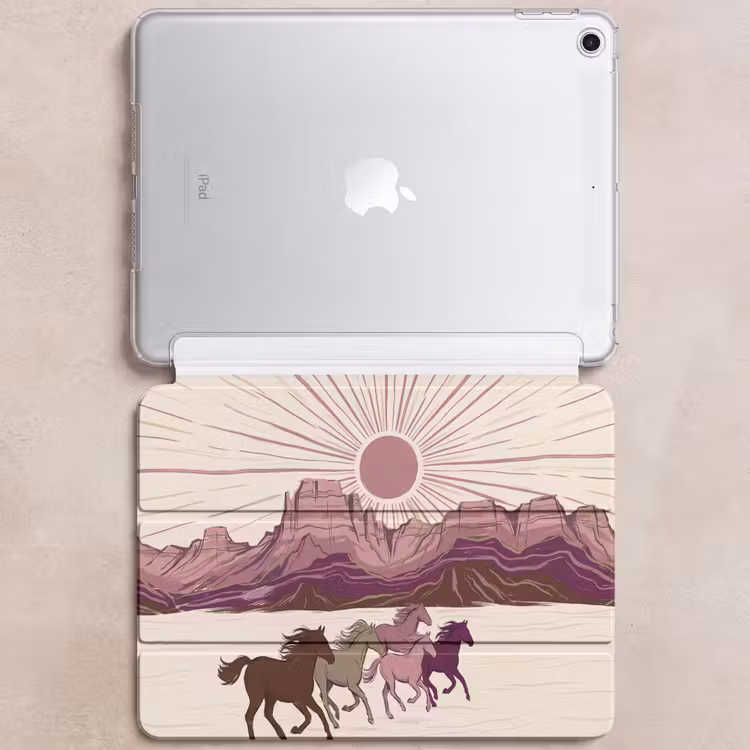 iPad hoes - Paarden - Rennend - Woestijn - Natuur - Abstract — 6