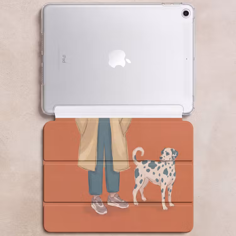 iPad hoes - Persoon - Hond - Dieren - Illustratie - Modern — 6