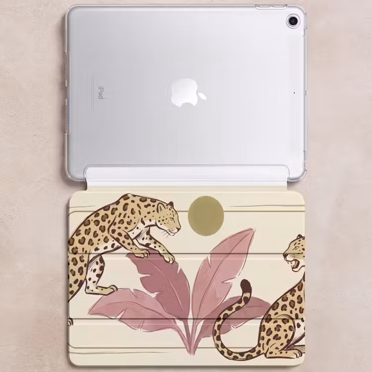 iPad hoes - Dieren - Kat - Jungle - Illustratie - Beige — 6