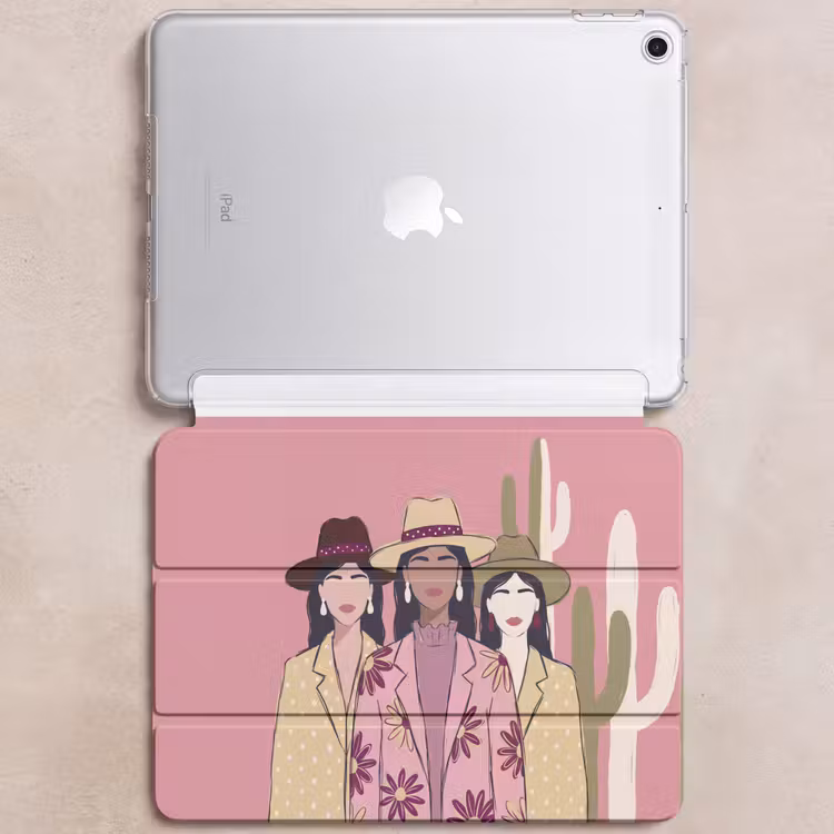 iPad hoes - Mensen - Hoeden - Abstract - Roze - Portret — 6