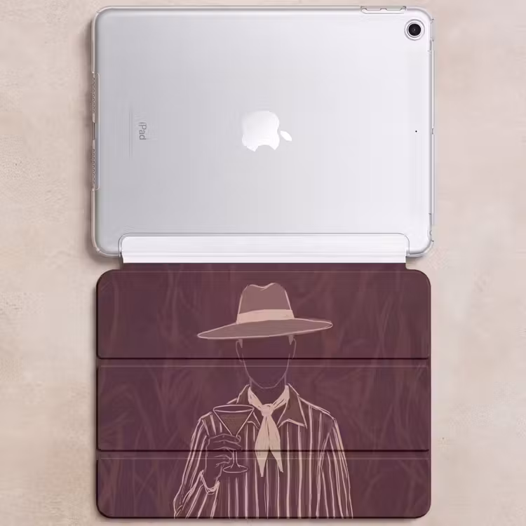 iPad hoes - Mens - Hoed - Cocktail - Abstract - Bruin — 6