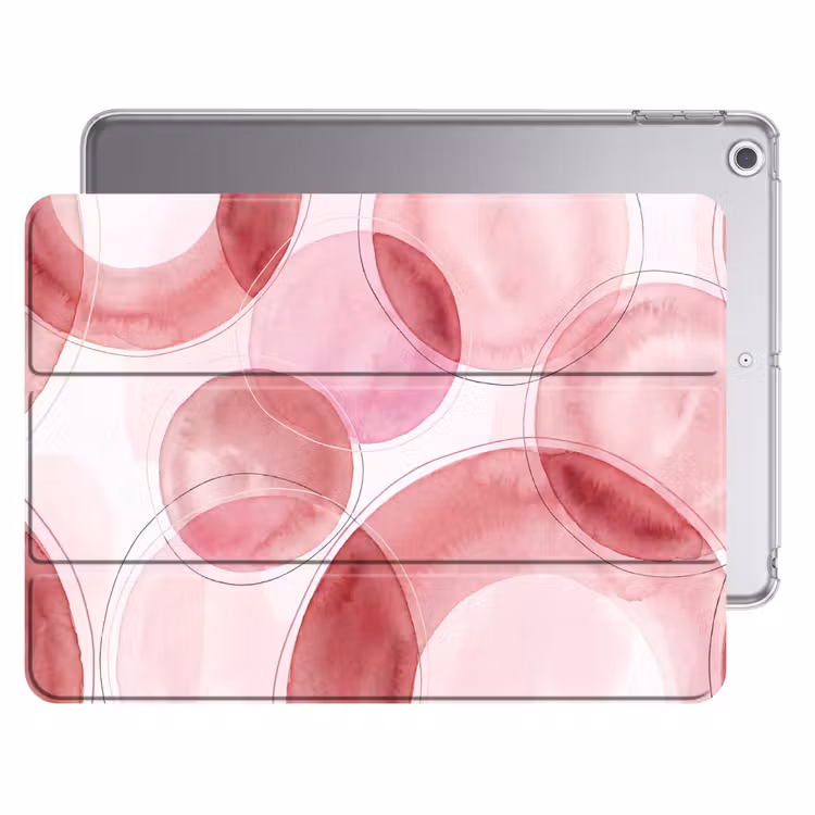 iPad hoes - Abstract - Cirkels - Modern - Roze - Kunst — 1