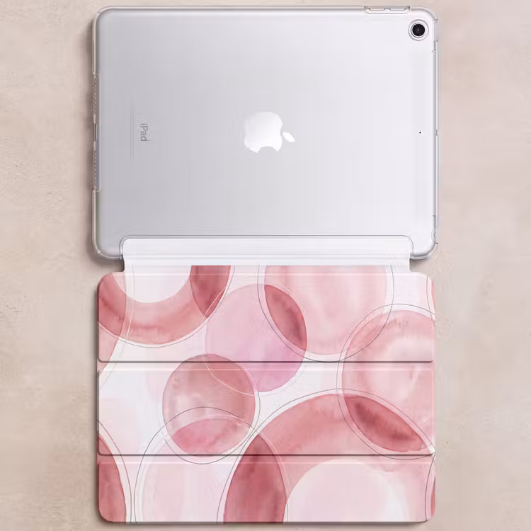 iPad hoes - Abstract - Cirkels - Modern - Roze - Kunst — 6