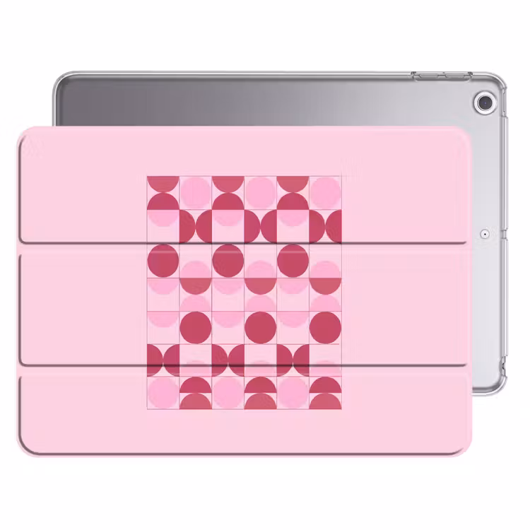 iPad hoes - Abstract - Geometrisch - Cirkels - Roze - Modern — 1