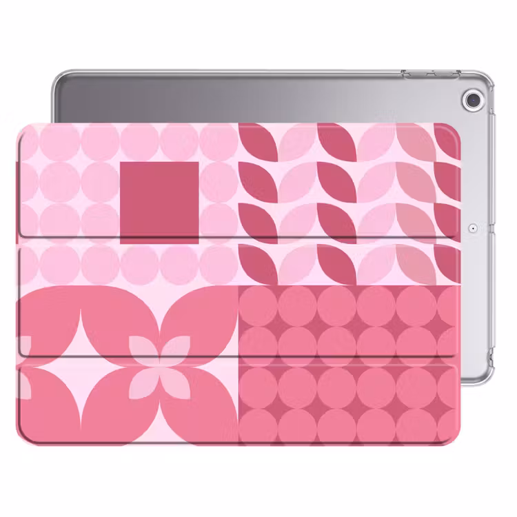 iPad hoes - Abstract - Geometrisch - Patroon - Modern - Roze — 1