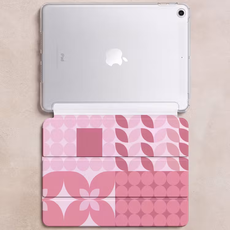 iPad hoes - Abstract - Geometrisch - Patroon - Modern - Roze — 6