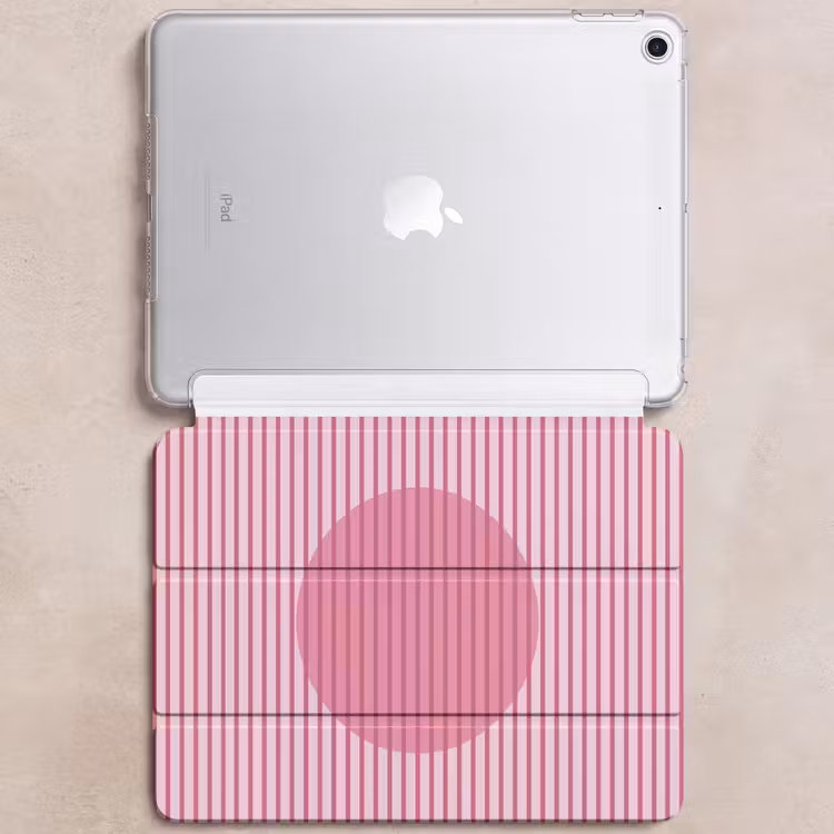 iPad hoes - Abstract - Strepen - Ovaal - Roze - Modern — 6