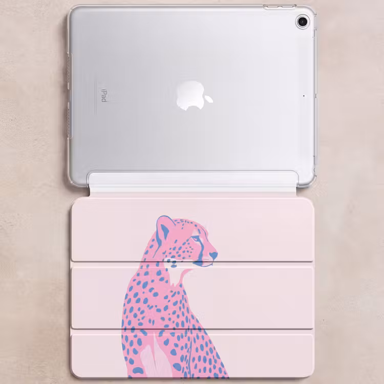 iPad hoes - Dieren - Profiel - Abstract - Roze - Blauw — 6