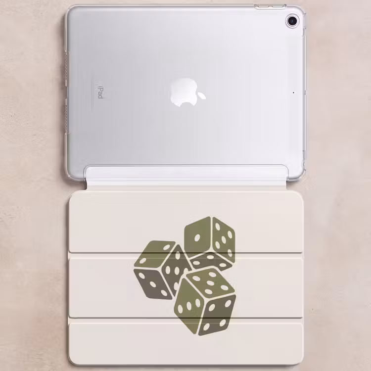 iPad hoes - Dobbelsteen - Spel - Groen - Abstract — 6