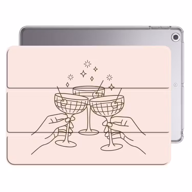 iPad hoes - Drankjes - Feest - Proosten - Minimalistisch - Groen — 1