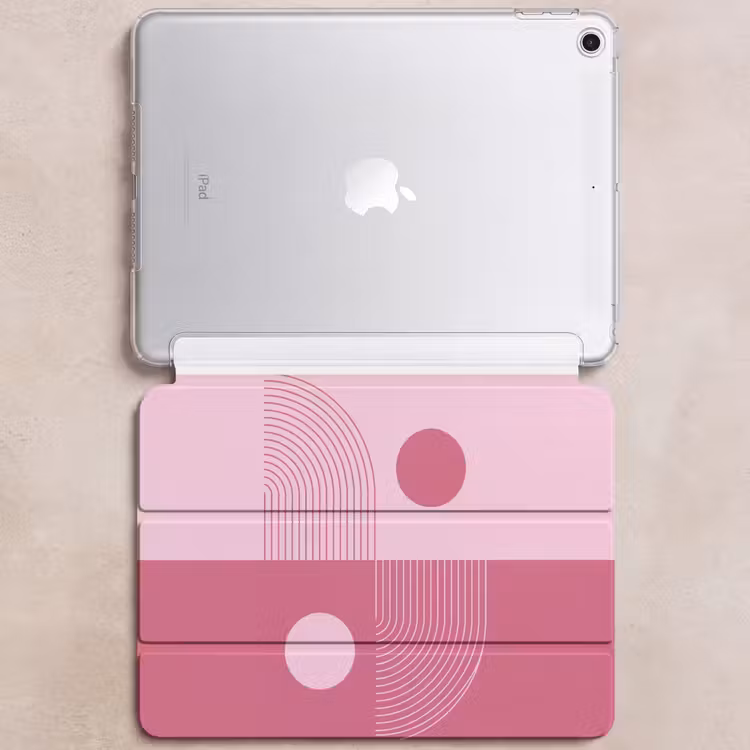 iPad hoes - Geometrie - Patroon - Abstract - Roze - Modern — 6
