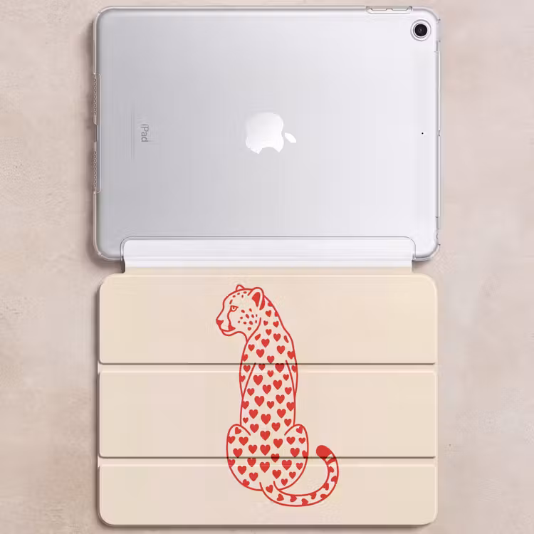 iPad hoes - Kat - Harten - Dieren - Modern - Rood — 6