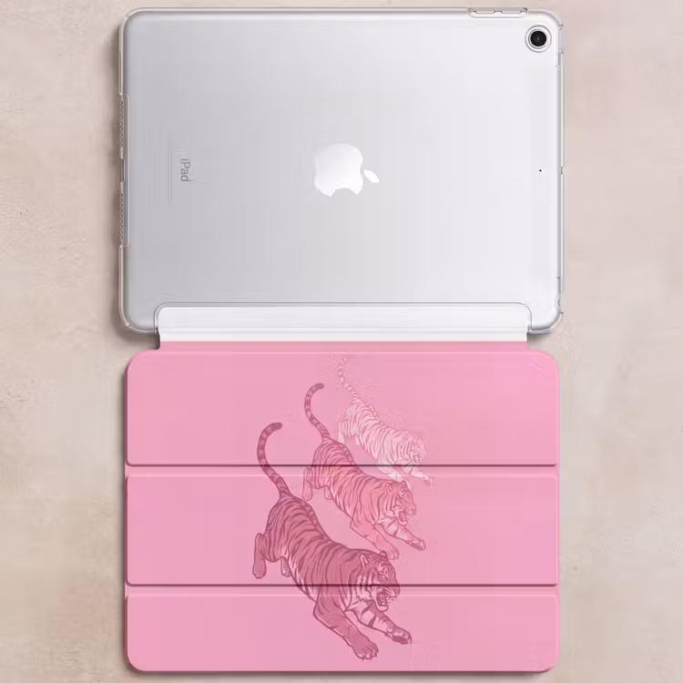 iPad hoes - Kat - Springend - Dieren - Roze - Modern — 6