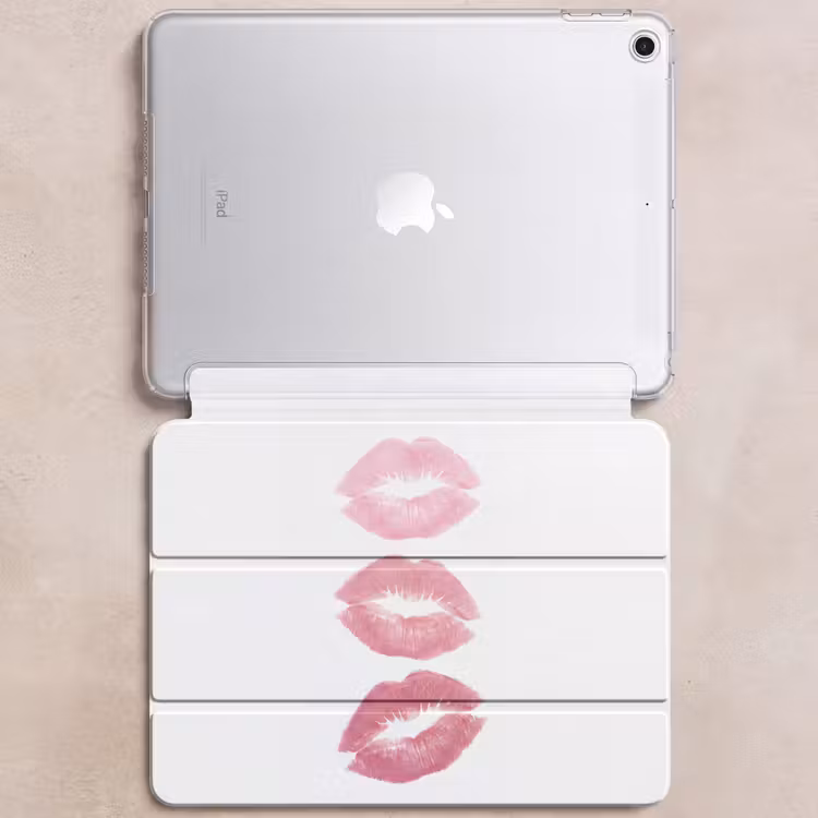 iPad hoes - Lippen - Kusafdruk - Roze - Modern - Abstract — 6