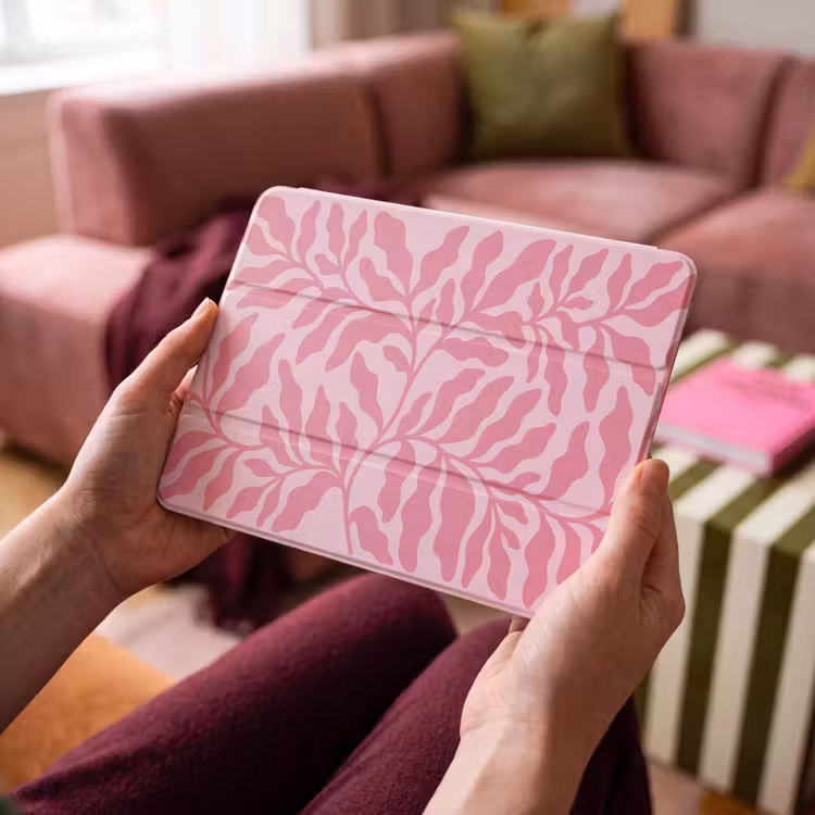 iPad hoes - Planten - Organisch - Abstract - Modern - Roze — 3