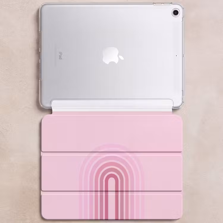 iPad hoes - Regenboog - Roze - Abstract - Modern - Minimalistisch — 6