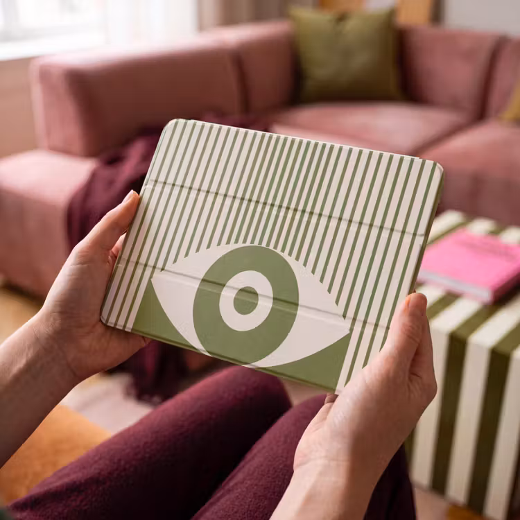 iPad hoes - Abstract - Oog - Strepen - Modern - Groen — 3