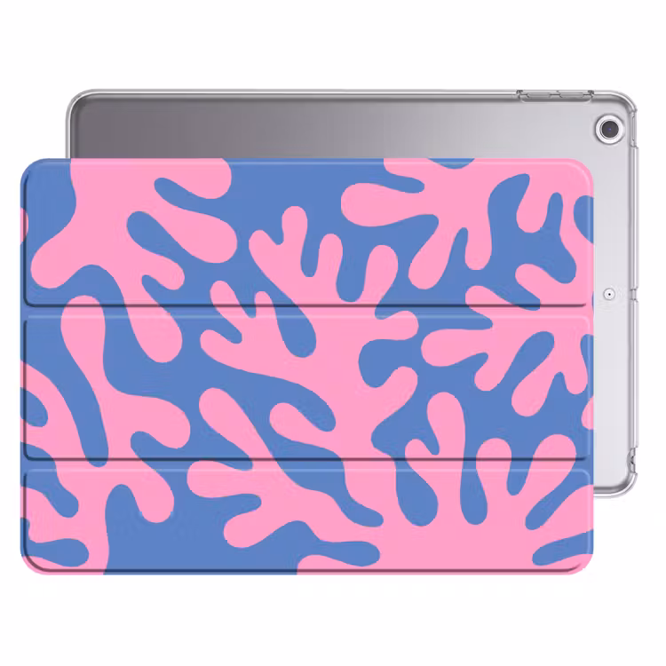iPad hoes - Abstract - Vormen - Roze - Blauw — 1