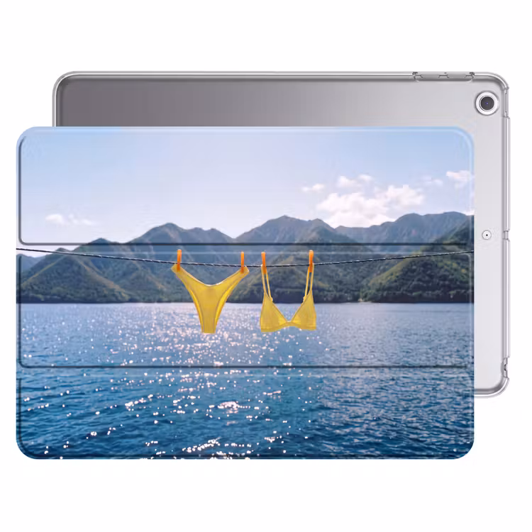 iPad hoes - Badmode - Bikini - Zee - Bergen - Geel — 1