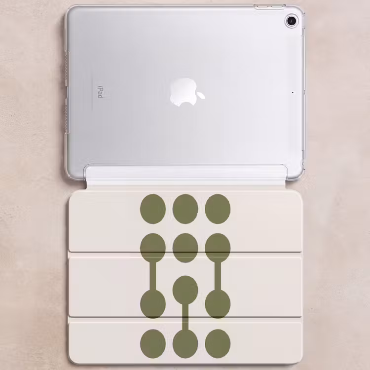 iPad hoes - Cirkels - Geometrisch - Abstract - Modern - Groen — 6