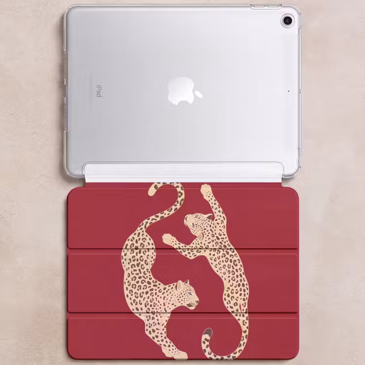 iPad hoes - Dieren - Luipaard - Abstract - Rood - Modern — 6