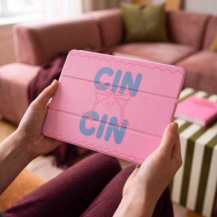 iPad hoes - Drank - Glazen - Proost - Modern - Roze — 3