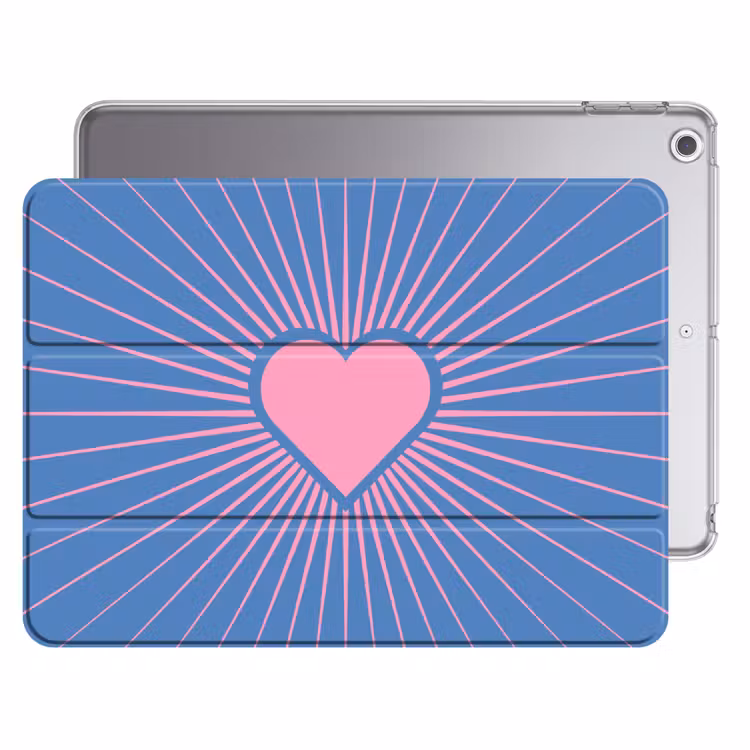 iPad hoes - Hart - Stralen - Liefde - Modern - Roze — 1