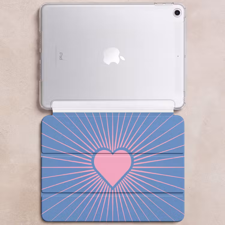 iPad hoes - Hart - Stralen - Liefde - Modern - Roze — 6