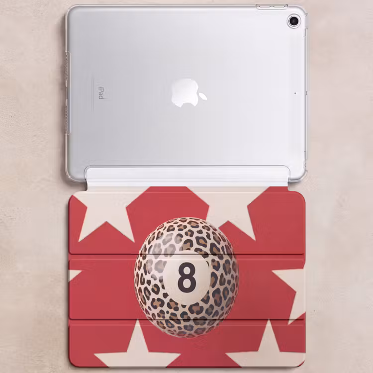 iPad hoes - Spel - Dierenprint - Nummer 8 - Modern - Rood — 6