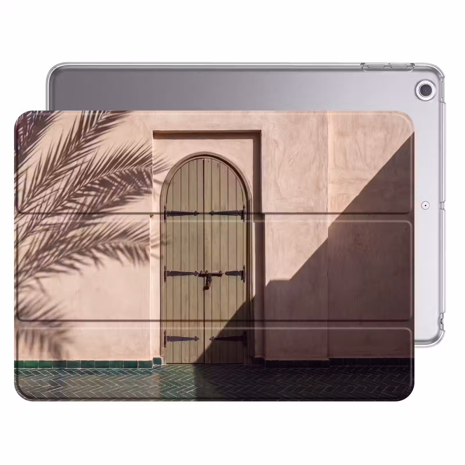 iPad hoes - Deur - Hout - Architectuur - Groen - Rustiek — 1