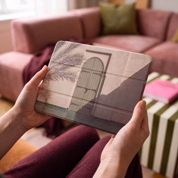 iPad hoes - Deur - Hout - Architectuur - Groen - Rustiek — 3