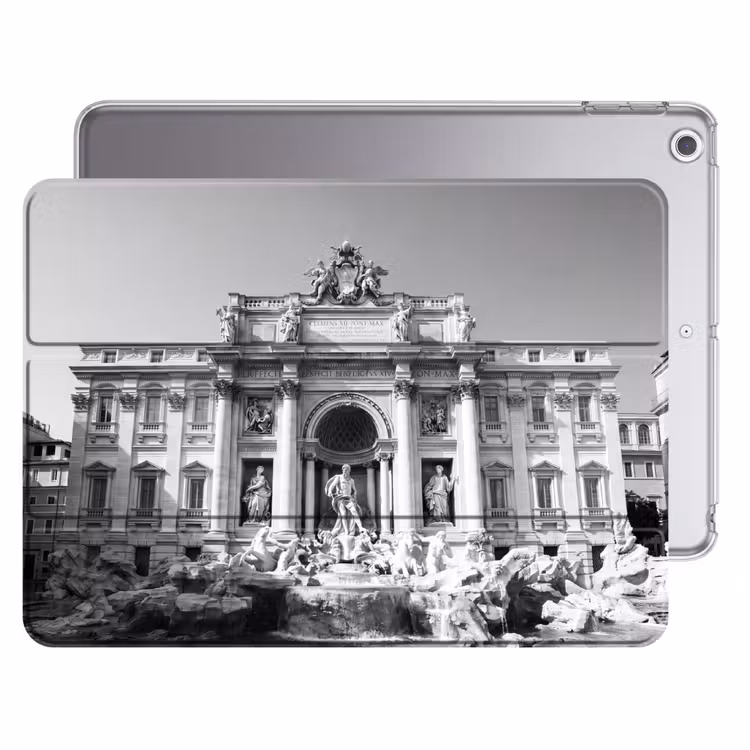 iPad hoes - Fontein - Beelden - Architectuur - Zwart-wit — 1