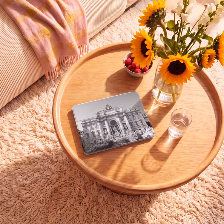 iPad hoes - Fontein - Beelden - Architectuur - Zwart-wit — 2