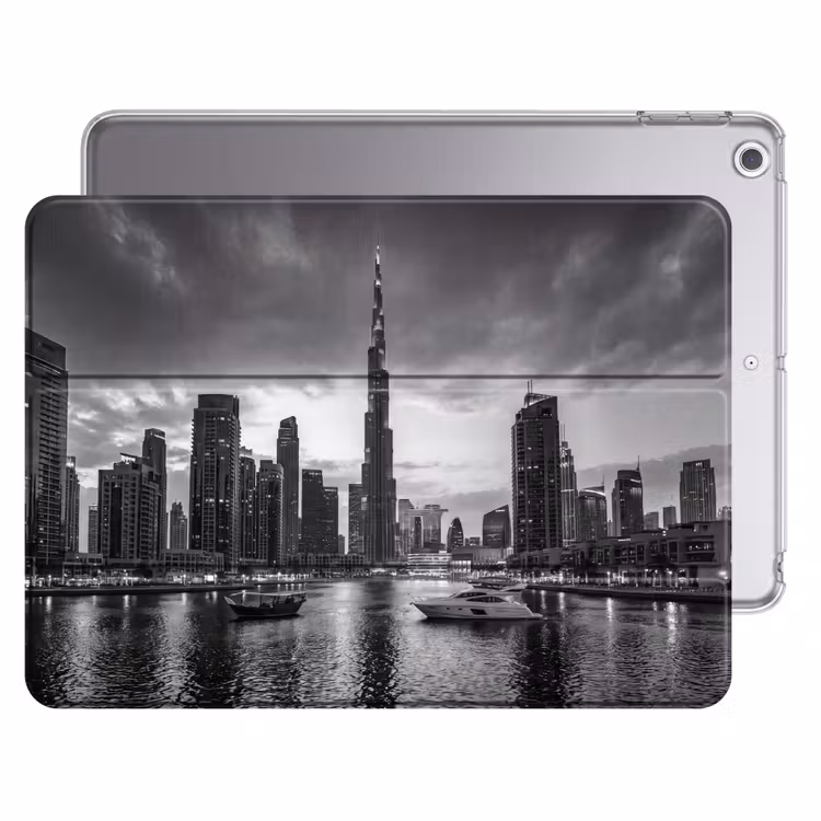 iPad hoes - Stad - Skyline - Architectuur - Avond - Zwart-wit — 1