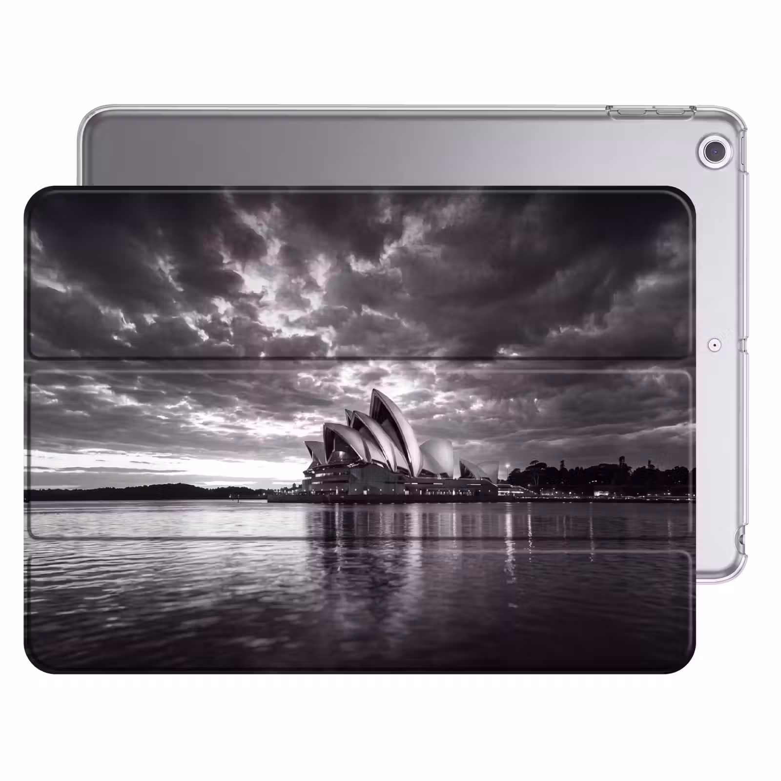 iPad hoes - Architectuur - Water - Stad - Modern - Zwart-wit — 1