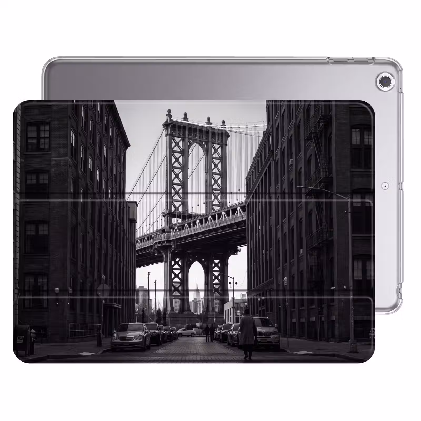 iPad hoes - Brug - Stad - Architectuur - Modern - Zwart-wit — 1