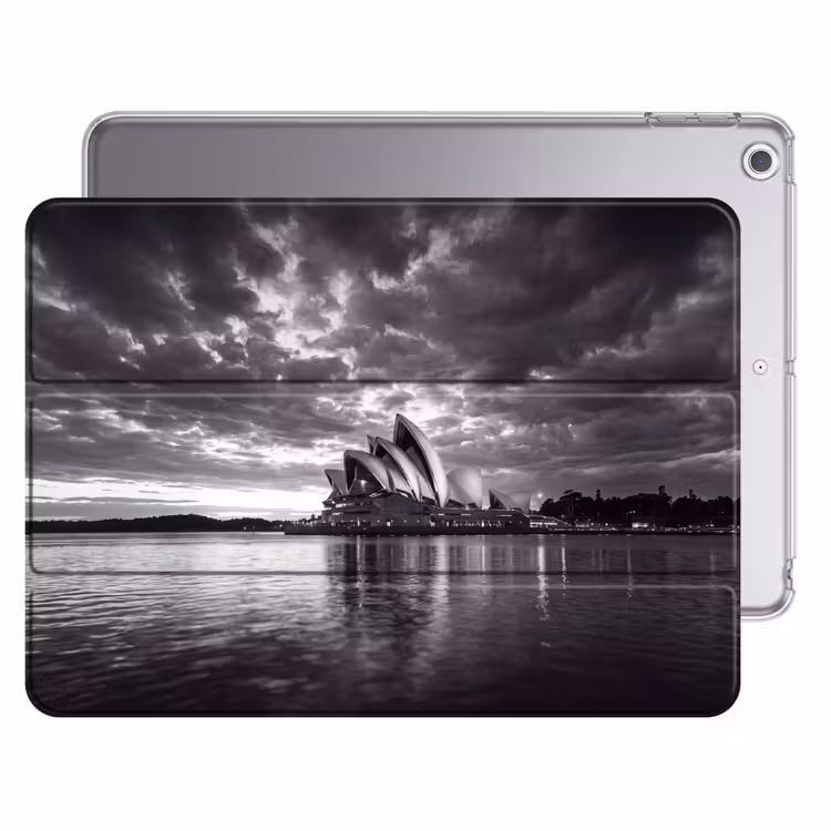 iPad hoes - Architectuur - Water - Stad - Modern - Zwart-wit — 1