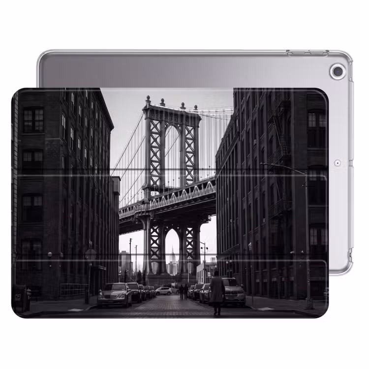iPad hoes - Brug - Stad - Architectuur - Modern - Zwart-wit — 1