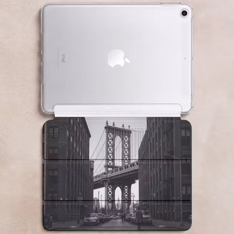 iPad hoes - Brug - Stad - Architectuur - Modern - Zwart-wit — 6