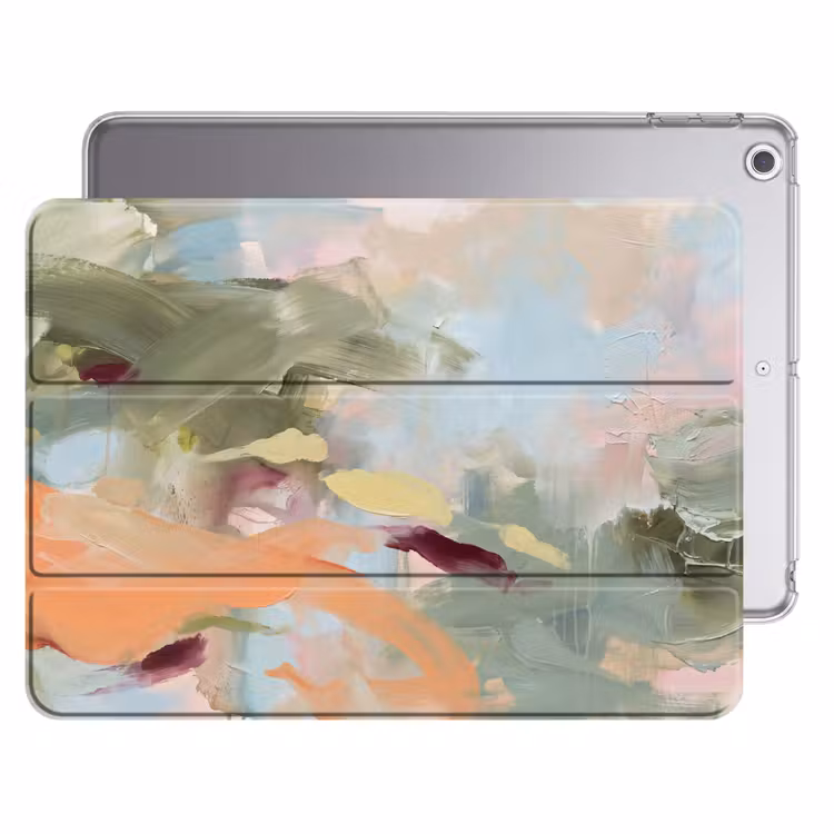 iPad hoes - Abstract - Borstelstreken - Kunst - Modern - Pastel — 1