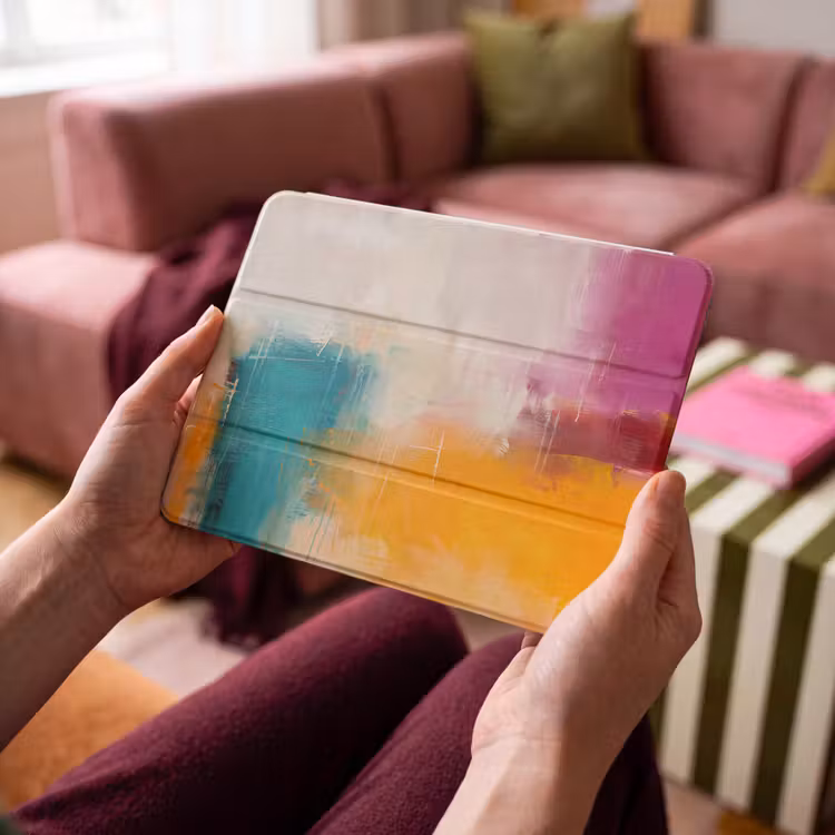 iPad hoes - Abstract - Kleurrijk - Modern - Kunst - Oranje — 3
