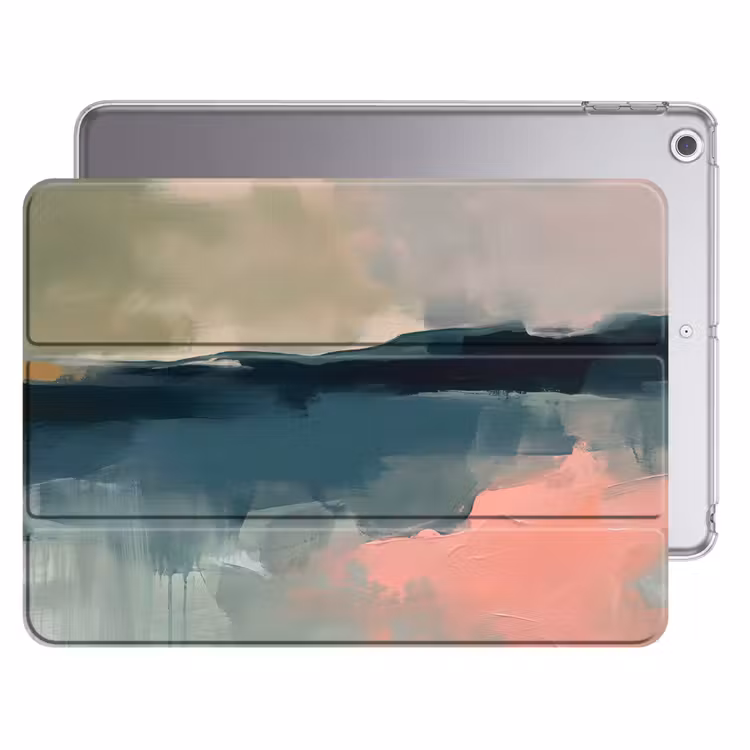 iPad hoes - Abstract - Landschap - Kunst - Modern - Groen - Blauw — 1