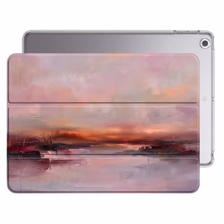 iPad hoes - Landschap - Zonsondergang - Abstract - Modern - Roze — 1