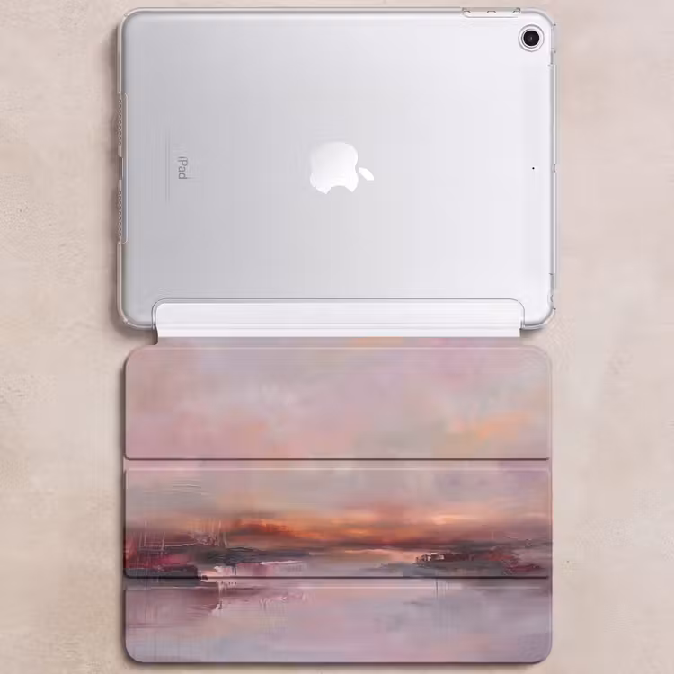 iPad hoes - Landschap - Zonsondergang - Abstract - Modern - Roze — 6