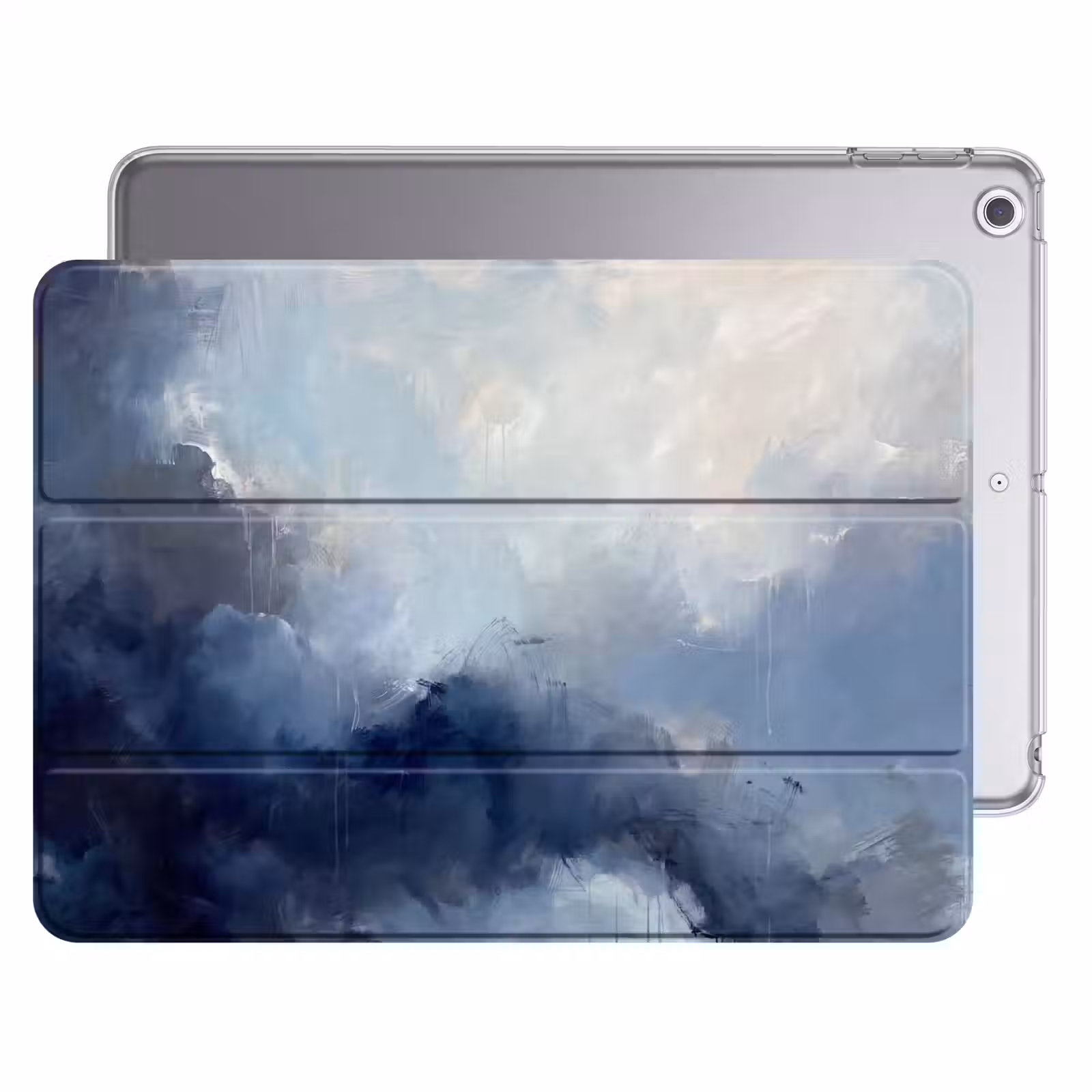 iPad hoes - Abstract - Wolken - Modern - Blauw - Kunst — 1