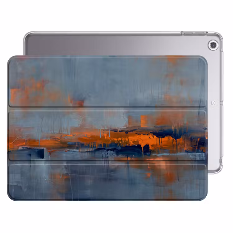 iPad hoes - Abstract - Kleuren - Modern - Oranje - Grijs — 1