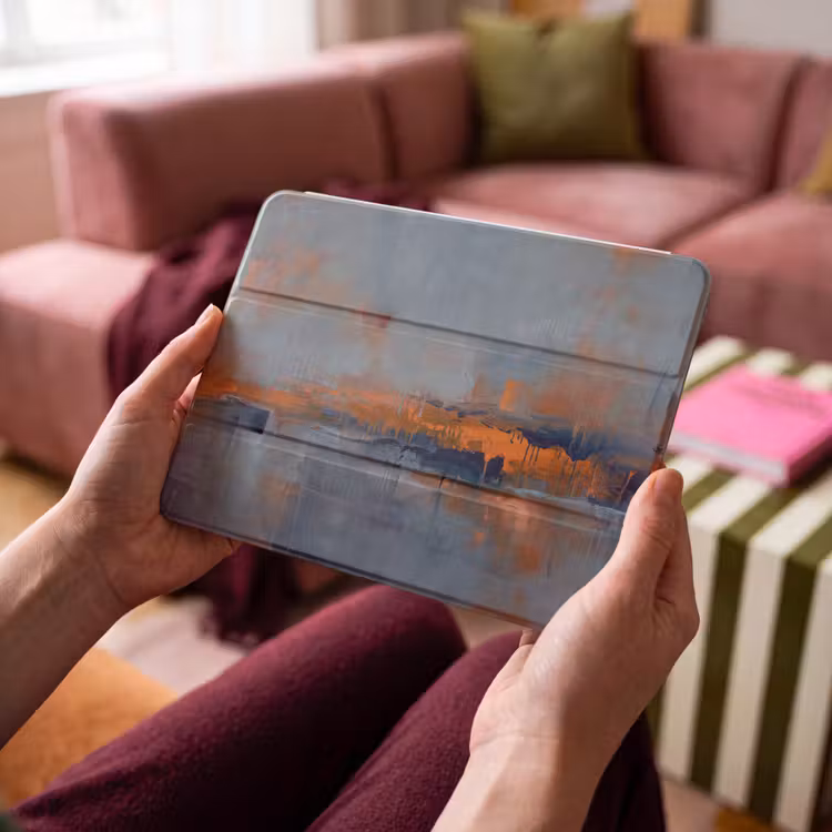 iPad hoes - Abstract - Kleuren - Modern - Oranje - Grijs — 3