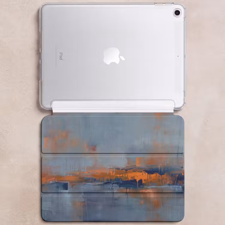 iPad hoes - Abstract - Kleuren - Modern - Oranje - Grijs — 6