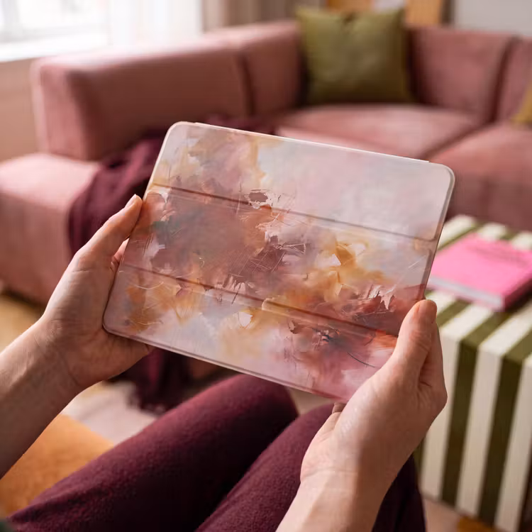 iPad hoes - Abstract - Kleurrijk - Kunst - Modern - Roze-Rood — 3